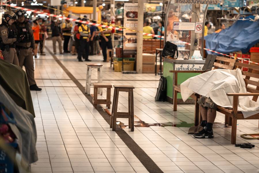 Un tiroteo en un mercado popular en Tailandia deja cinco muertos