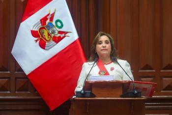 Boluarte promete acabar con la extorsi&oacute;n en Per&uacute; en su &uacute;ltimo mensaje de gesti&oacute;n