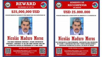 Estados Unidos ofrece recompensa por Nicol&aacute;s Maduro; lo se&ntilde;alan como l&iacute;der del C&aacute;rtel de los Soles
