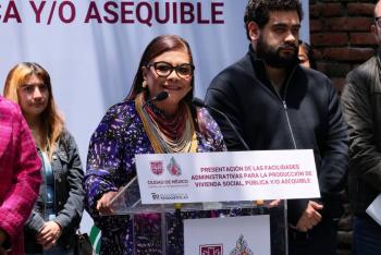 Clara Brugada elimina tr&aacute;mites burocr&aacute;ticos para acelerar vivienda social en la CDMX
