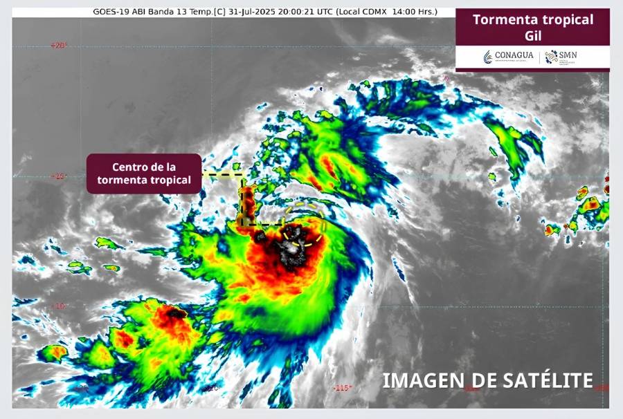 Tormenta tropical Gil se forma en el Pacífico; no representa riesgo para México