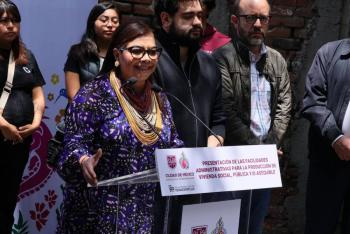 Clara Brugada elimina trabas burocr&aacute;ticas para construir vivienda social en CDMX