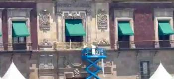 Sheinbaum alista su primer informe; Palacio Nacional es embellecido