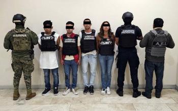 Detienen a seis presuntos miembros de la “Operativa Barredora” del CJNG en Puebla