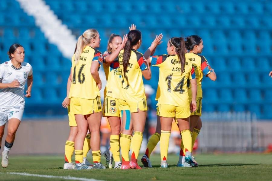 América Femenil golea 11-0 a Querétaro y se consolida como líder de la Liga MX