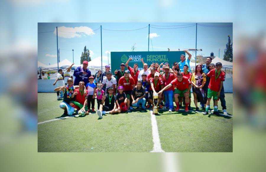 Villa de Pozos concluye con &eacute;xito torneo de f&uacute;tbol para prevenir adicciones