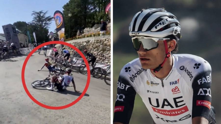 Isaac del Toro sufre caída en la Vuelta a Burgos y compromete su posición en la clasificación general  