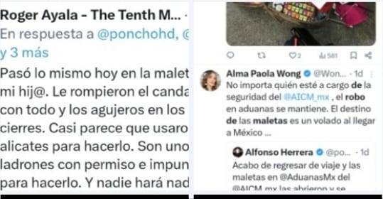 PAN denuncia presencia del crimen organizado en robos de maletas en el AICM; exige reforzar seguridad