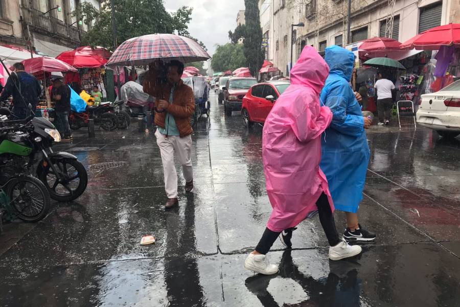 Doble alerta por lluvias intensas y granizo en 15 alcaldías de la Ciudad de México  