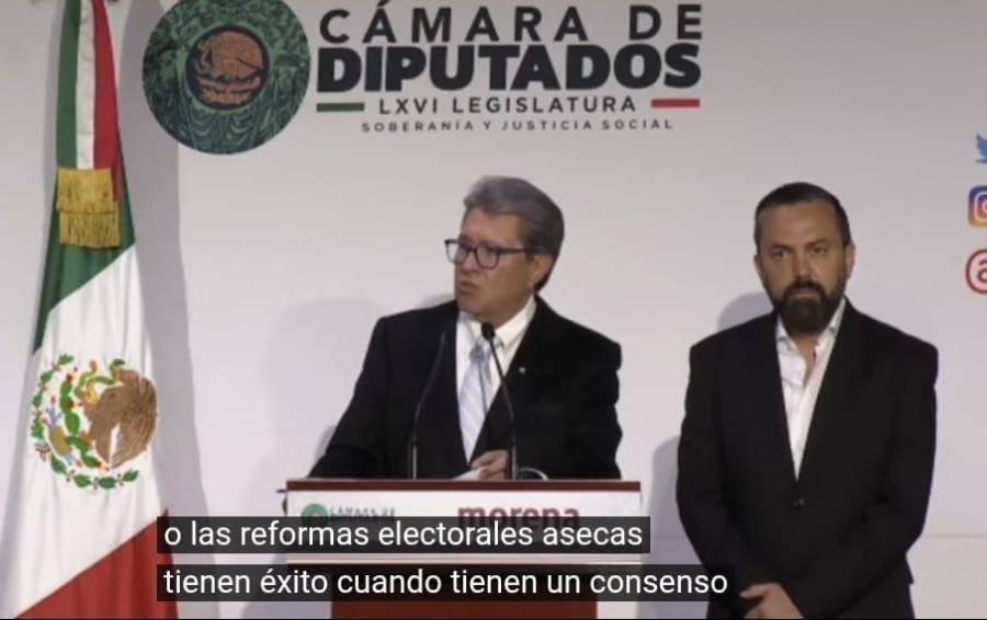 Monreal va por consenso de todos los partidos aliados y de oposición en reforma electoral para que sea exitosa
