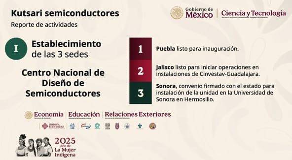 Presentan avances del Centro Nacional de Dise&ntilde;o de Semiconductores