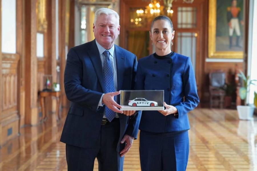 Sheinbaum se reúne con el CEO de Aptiv en Palacio Nacional 