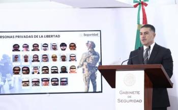 55 narcos enviados a EU eran una amenaza para México, señala García Harfuch