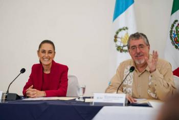 Sheinbaum anuncia que el Tren Maya conectar&aacute; M&eacute;xico con Guatemala y Belice