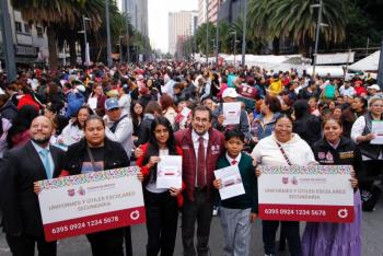 Gobierno de la CDMX entrega más de 11 mil tarjetas para uniformes y útiles escolares en Miguel Hidalgo