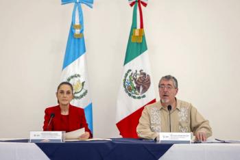 Sheinbaum promete fortalecer seguridad y cooperaci&oacute;n con Guatemala