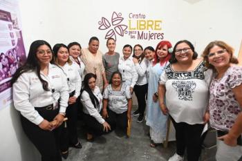 Sheinbaum inaugura Centro Libre para las Mujeres en Campeche