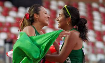 Ximena Serrano gana oro y rompe r&eacute;cord en marcha de 20 km en Juegos Panamericanos Junior 2025