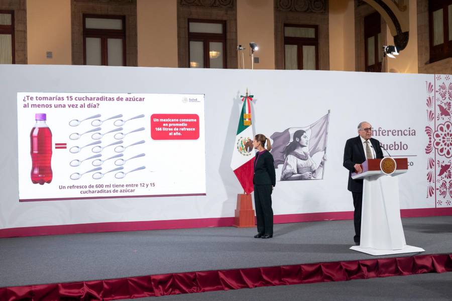 Secretaría de Salud alerta sobre impacto de refrescos en obesidad, diabetes y enfermedades cardiovasculares