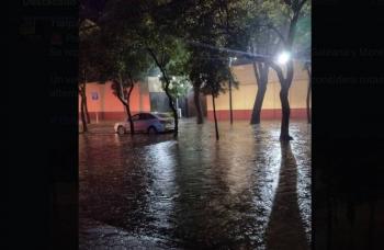 Lluvias provocan inundaciones en calles de Tlalpan e Iztapalapa