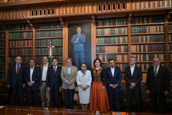 Rosa Icela se re&uacute;ne con l&iacute;deres parlamentarios rumbo al inicio del periodo en San L&aacute;zaro