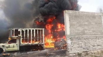 Explosi&oacute;n por huachicol en Coyotepec moviliza a Ej&eacute;rcito, GN y Pemex