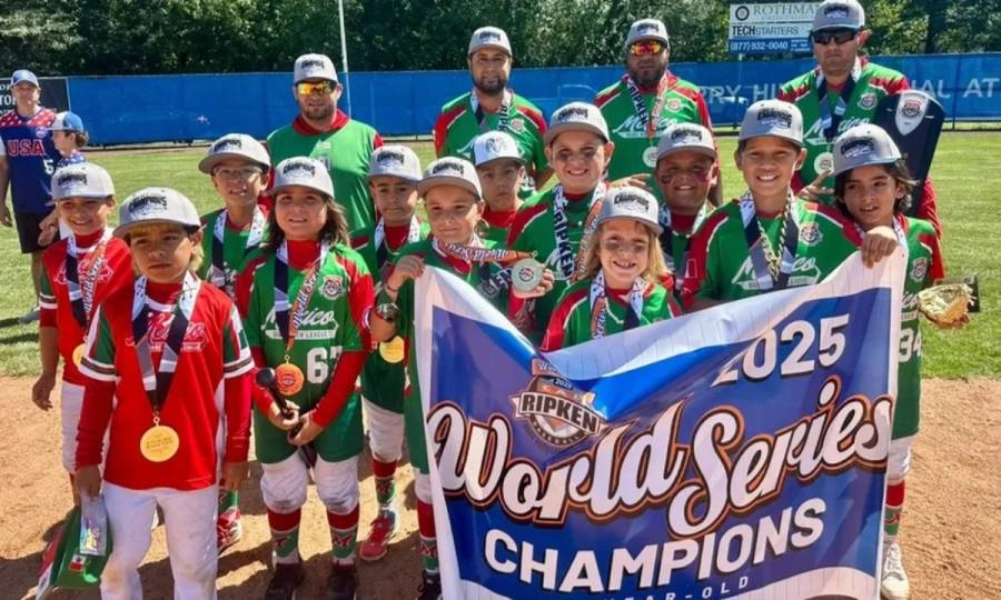México derrota a EEUU y gana la Serie Mundial de Beisbol Cal Ripken Sub 8