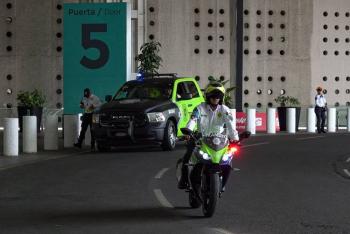 Simulacro de seguridad en el AICM ante amenaza de bomba