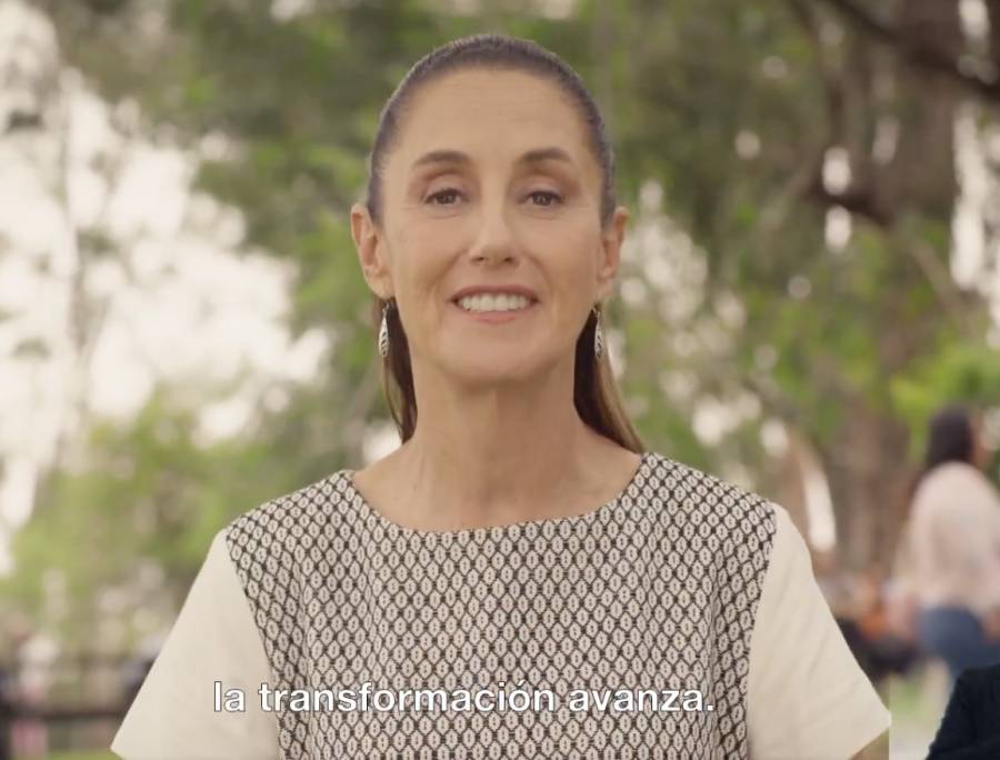 Sheinbaum inicia difusi&oacute;n de spots rumbo a su primer Informe de Gobierno