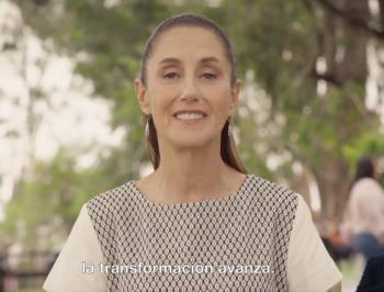 Sheinbaum inicia difusi&oacute;n de spots rumbo a su primer Informe de Gobierno
