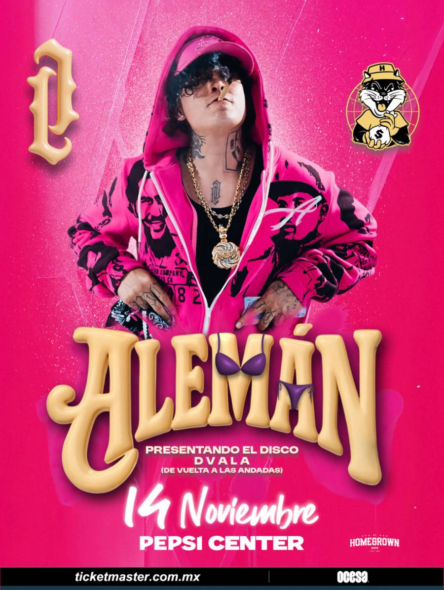 Alemán regresa a los escenarios de la CDMX con nueva música y potentes rimas
