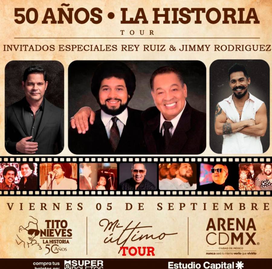 Tito Nieves celebra 50 años de carrera artística en México con un show inolvidable
