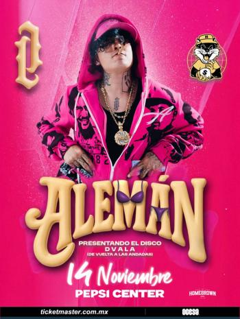 Alem&aacute;n regresa a los escenarios de la CDMX con nueva m&uacute;sica y potentes rimas