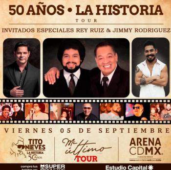 Tito Nieves celebra 50 a&ntilde;os de carrera art&iacute;stica en M&eacute;xico con un show inolvidable