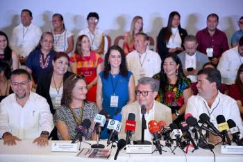 Legisladores cierran filas en torno a Claudia Sheinbaum y sus iniciativas de reforma para el pr&oacute;ximo periodo de sesiones: Ricardo Monreal