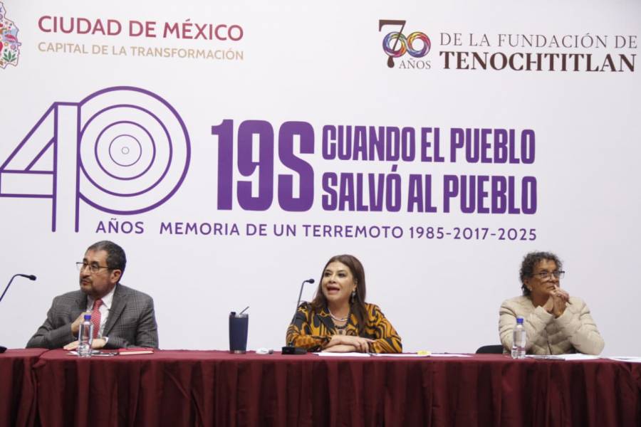 Clara Brugada anuncia programa conmemorativo por 40 años del sismo de 1985 y ocho del de 2017