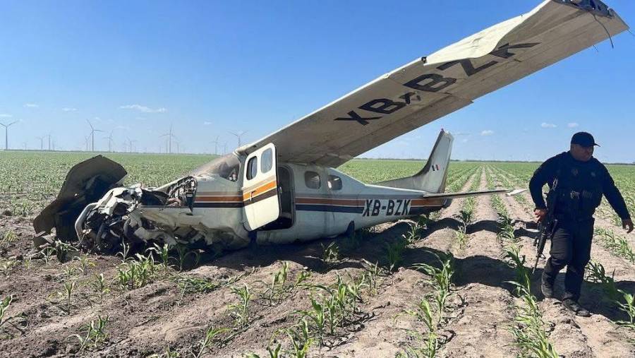 Se desploma avioneta en Reynosa: muere el piloto y un pasajero resulta herido