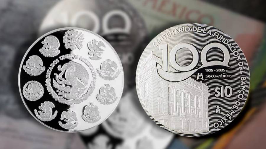 Banxico celebra su centenario con monedas y billetes conmemorativos de edici&oacute;n limitada
