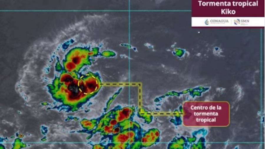 Tormenta tropical ‘Kiko’ avanza en el Pac&iacute;fico; no representa peligro para M&eacute;xico