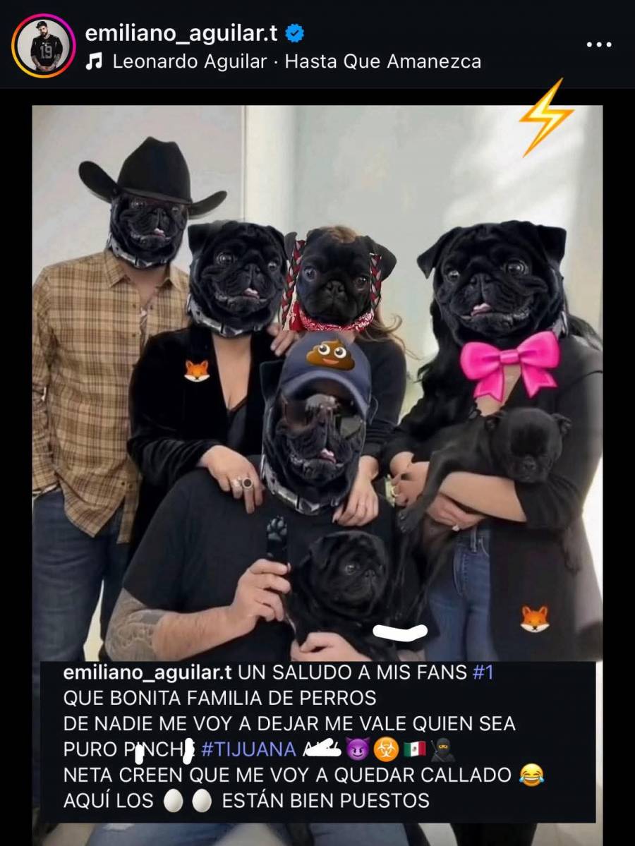 Controversia familiar los Aguilar piden disculpas tras publicación de su perro en redes