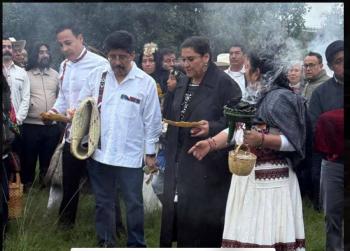 Ministros de la SCJN reciben bast&oacute;n de mando en ceremonia tradicional