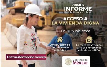 Sheinbaum anuncia construcci&oacute;n de 1.7 millones de viviendas dignas