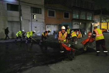 CDMX repara 2 mil baches con programa nocturno de mantenimiento