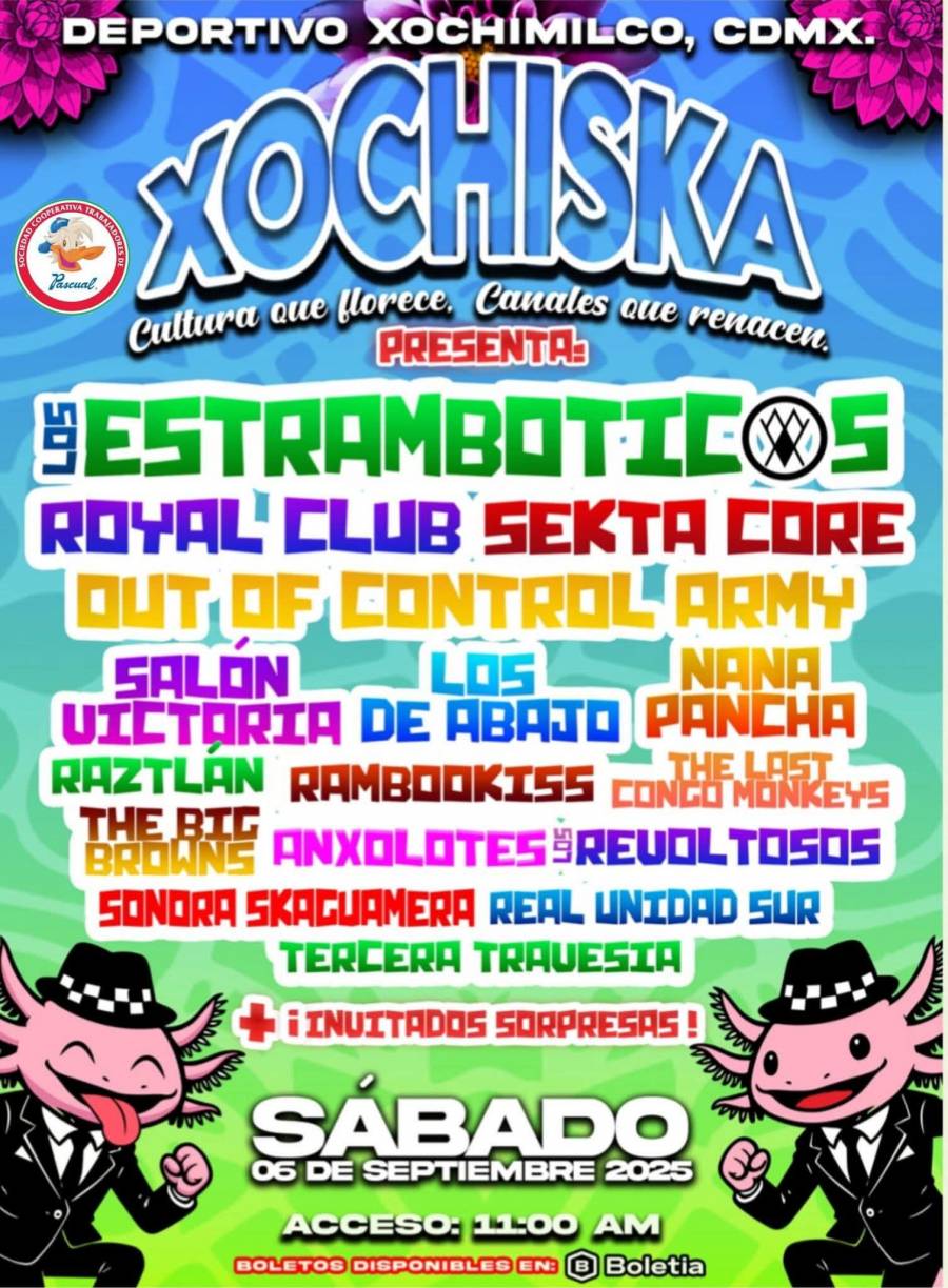 XochiSka 2025 reunir&aacute; ska, cultura popular y lucha libre en Deportivo Xochimilco este 6 de septiembre