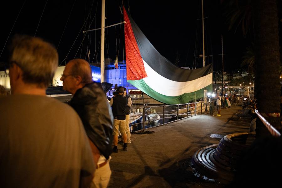 Trabajadores portuarios de Génova alertan: bloquearán mercancía a Israel si detienen la Global Sumud Flotilla