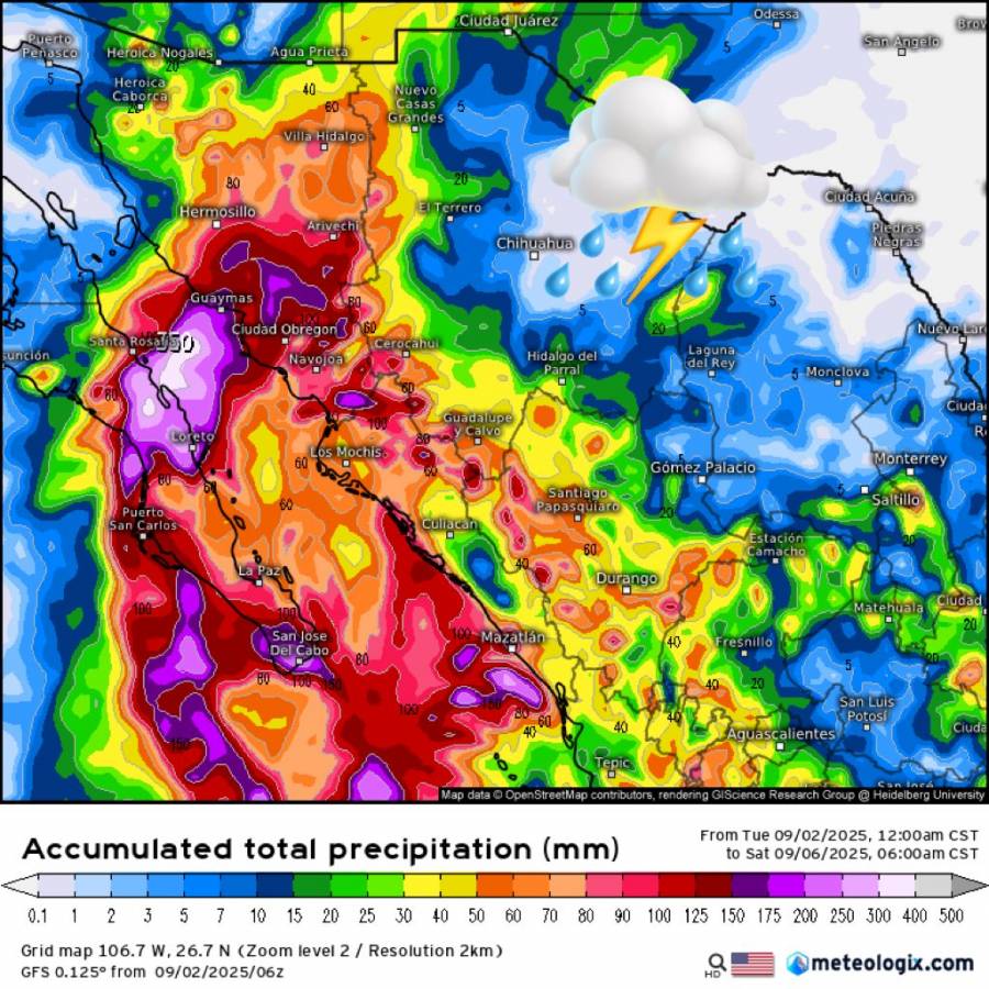 Tormenta tropical ‘Lorena’ se localiza frente a las costas del Pacífico mexicano