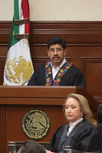 SCJN inicia con austeridad: ministros ganar&aacute;n menos que la presidenta, anuncia Hugo Aguilar Ortiz