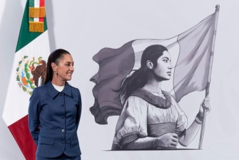 Sheinbaum afirma que M&eacute;xico tiene rumbo con justicia y bienestar