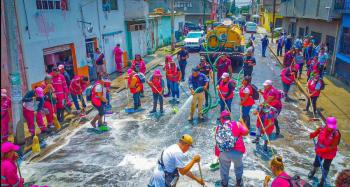 Alcald&iacute;a Gustavo A. Madero emprende operativo de limpieza tras lluvias e inundaciones