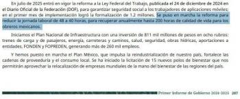 Ivonne Ortega acusa que informe de Sheinbaum contiene mentiras sobre jornada laboral de 40 horas